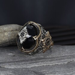 925 Sterling Silver Men's Ring With Zircon Stone - Elegant Jewelry