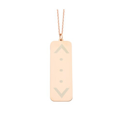 Rose Double Arrow Silver Necklace - Elegant Jewelry