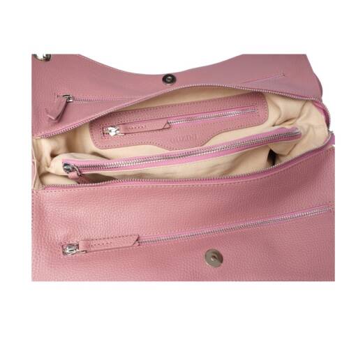 Guzini 6421 Women's Genuine Leather Shoulder Bag - Dried Rose - 3