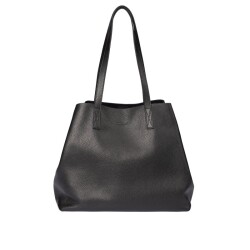 Guzini 7935 Women's Genuine Leather Shoulder Bag - Black - Guzini