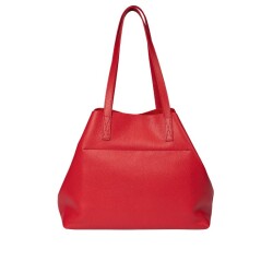 Guzini 7935 Women's Genuine Leather Shoulder Bag - Red - 4