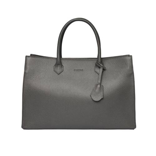 Guzini 8101 Women's Genuine Leather Handbag - Dark Grey - 1