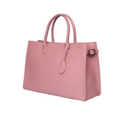 Guzini 8101 Women's Genuine Leather Handbag - Dried Rose - 2