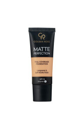 Matte Perfection Full Coverage Foundation - Warm 06 - High Coverage Matte Foundation 35 ml - Golden Rose