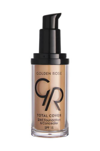 Total Cover 2in1 Foundation & Concealer - 12 Light Beige - 2-in-1 Foundation and Concealer 30 ml - 2