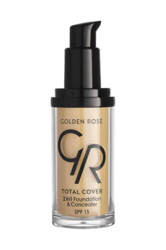 Total Cover 2in1 Foundation & Concealer - 15 Warm Sand - 2-in-1 Foundation and Concealer 30 ml - 2