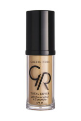 Total Cover 2in1 Foundation & Concealer - 23 Medium Yellow Beige - 2-in-1 Foundation and Concealer 30 ml - Golden Rose